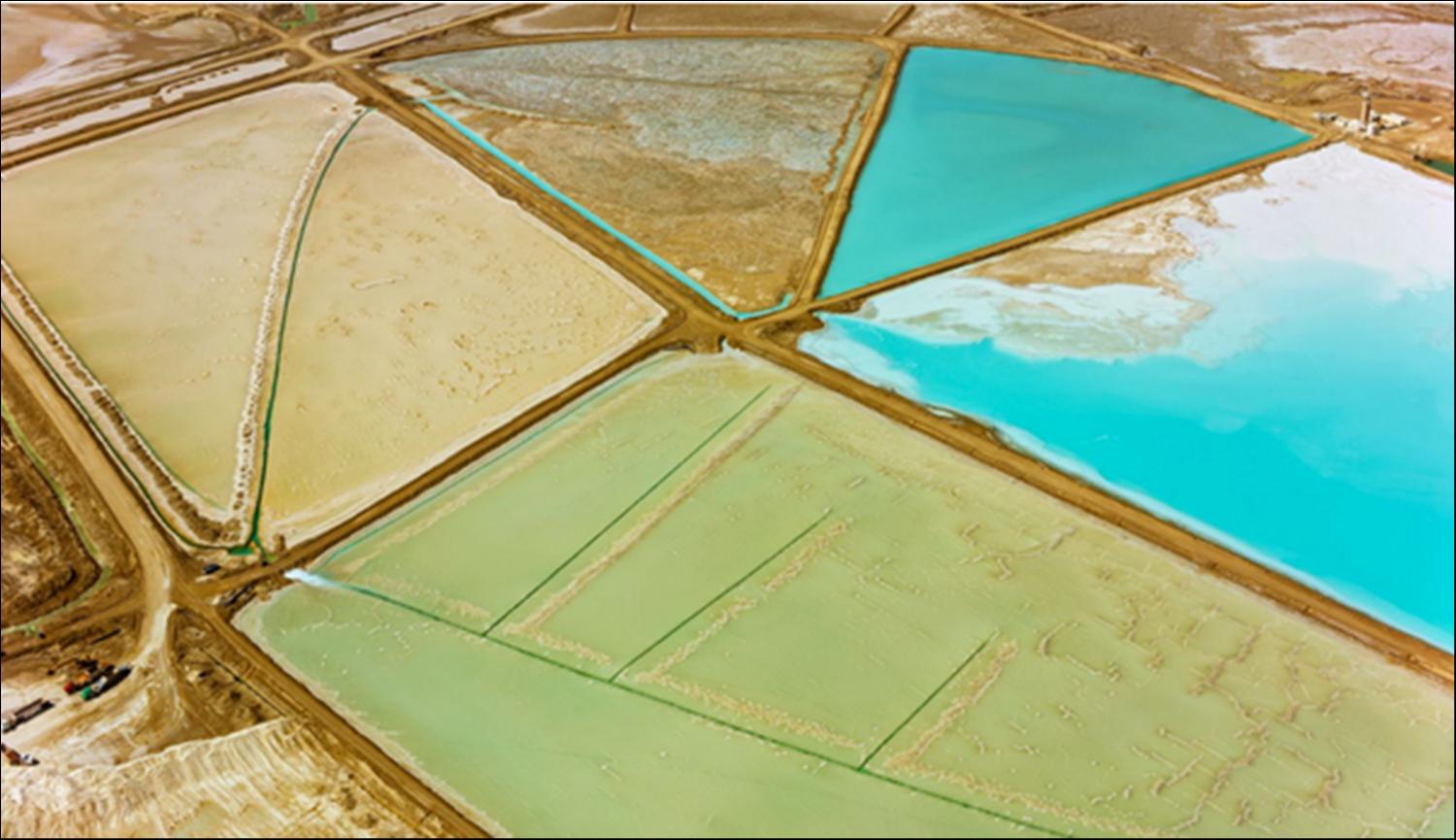 內華達州Silver Peak鋰礦鳥瞰圖